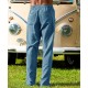 Twill Casual Solid Color Trousers