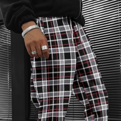 Check Stripe Texture Air Layer Track Pants