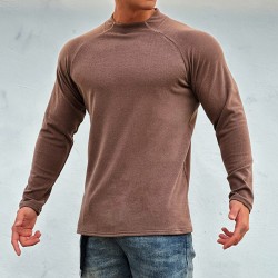 Round Neck Men's Casual Pullover Muscle T-shirt