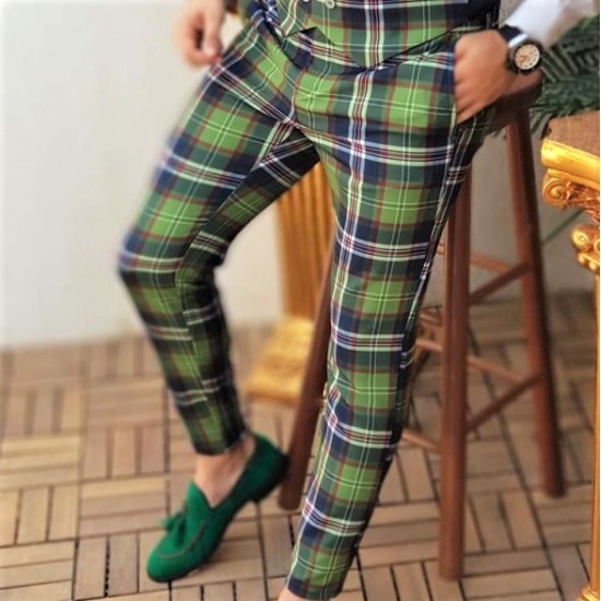 Mens Fashion British Classic Elegant Casual Pants