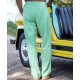 Twill Casual Solid Color Trousers