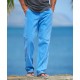 Twill Casual Solid Color Trousers