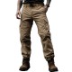 Men's Outdoor Comfortable Waterproof Ripstop Solid Color Training Overalls Trousers