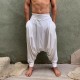 Casual Harem Pants Comfortable Breathable Men's Tropical Vacation Relax Cotton Loose Yoga Meditation Casual Pants