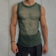 Men's Sheer Mesh Sheer Sleeveless Top