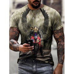 Motorcycle Men's Short Sleeve Graphic T-Shirt HE1010-01-03